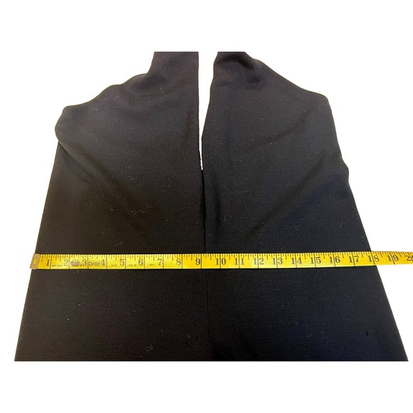 Donna Karen Vintage Jumpsuit Navy Blue Wool Jersey Halter Tie Plunging V-Neck, 4 - Picture 11 of 13